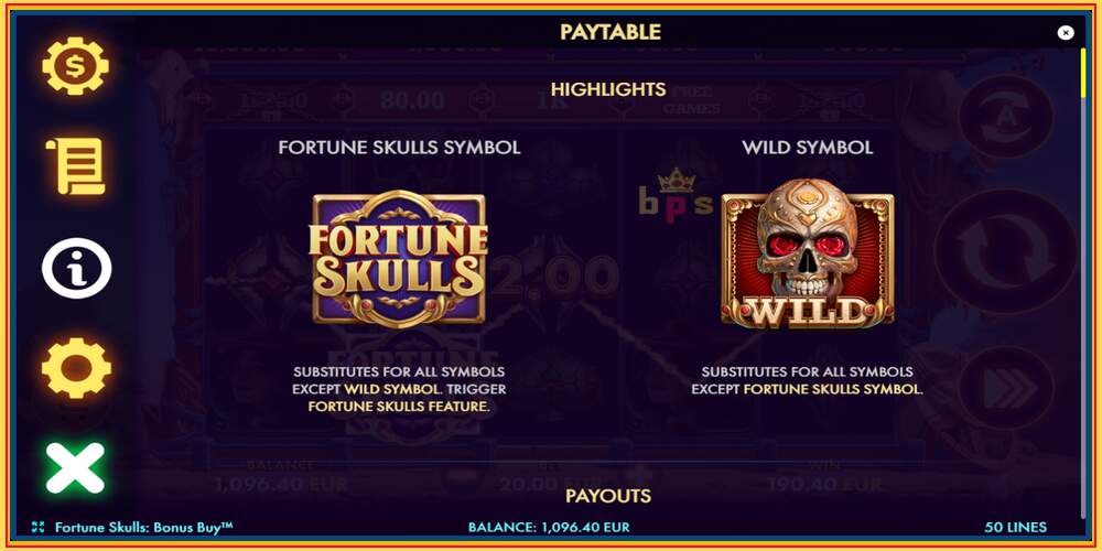 فتحة اللعبة Fortune Skulls Bonus Buy