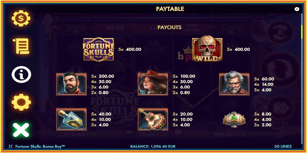 فتحة اللعبة Fortune Skulls Bonus Buy