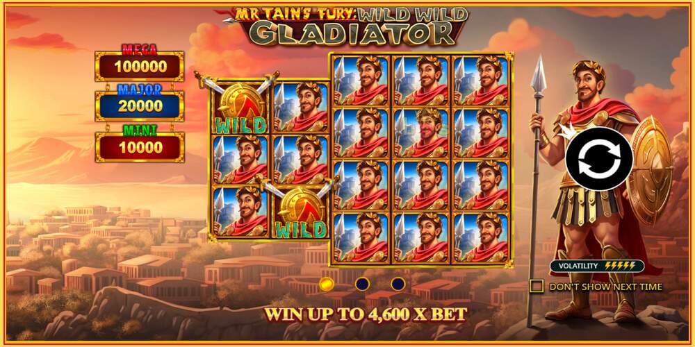 Spil slot Mr Tains Fury: Wild Wild Gladiator