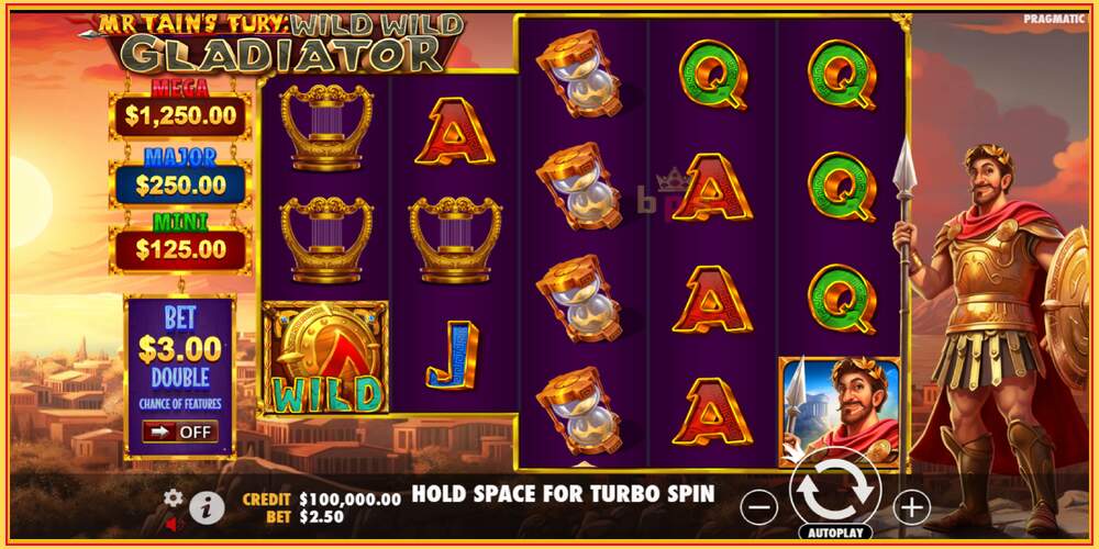 Spil slot Mr Tains Fury: Wild Wild Gladiator