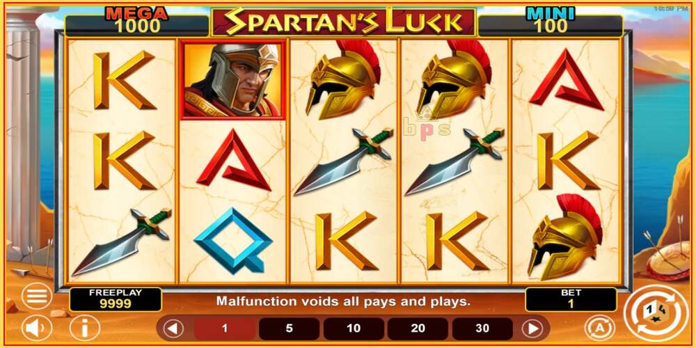 ဂိမ်းအထိုင် Spartans Luck Hold & Win