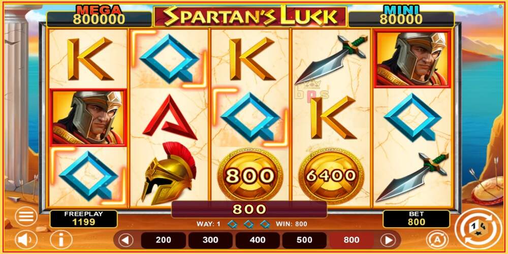 ဂိမ်းအထိုင် Spartans Luck Hold & Win