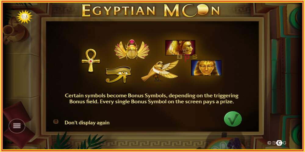 Igralna reža Egyptian Moon