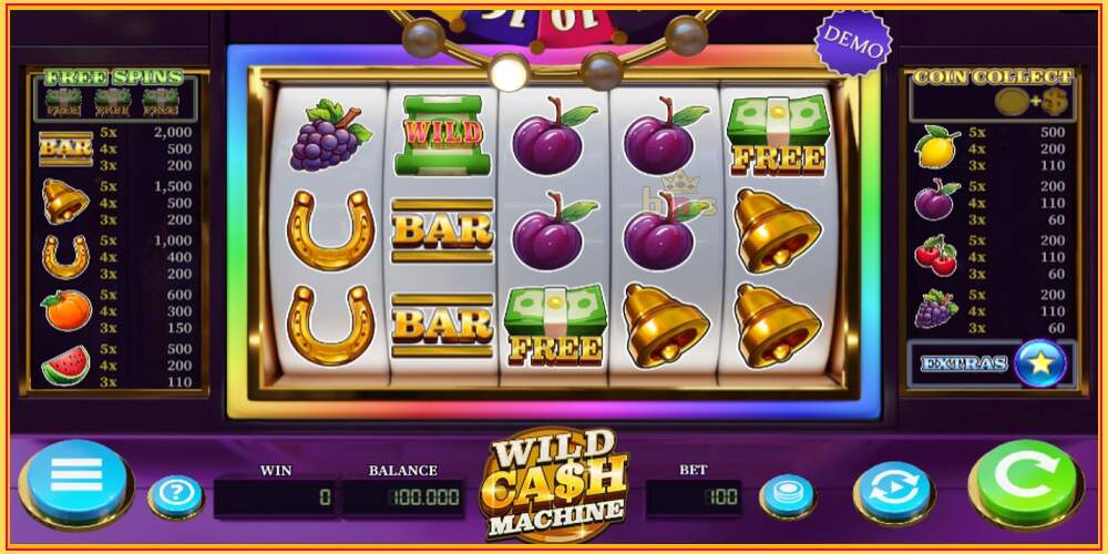 ສະລັອດຕິງເກມ Wild Cash Machine