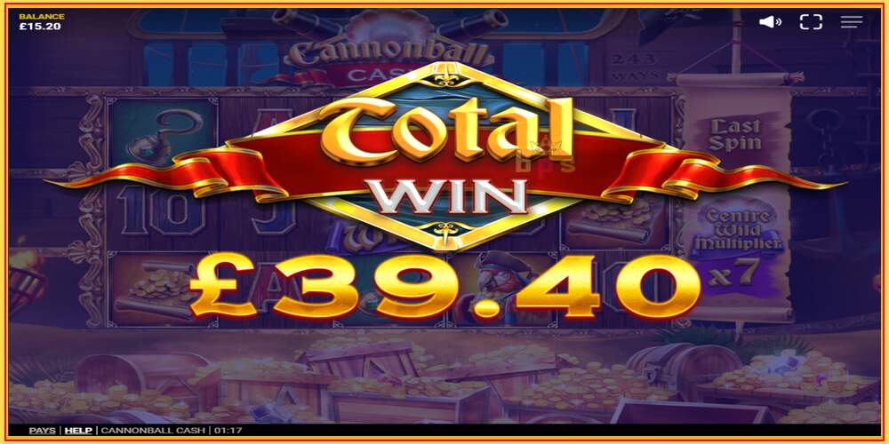 Игровой слот Cannonball Cash