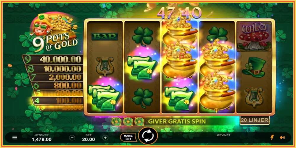 Spelslot 9 Pots of Gold Land & Win