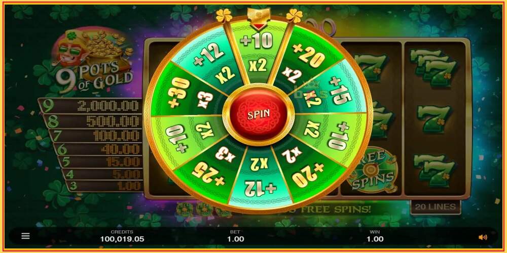 Spelslot 9 Pots of Gold Land & Win