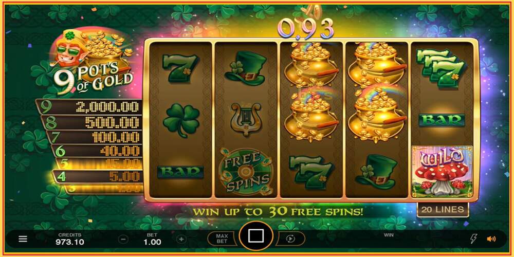 Spelslot 9 Pots of Gold Land & Win