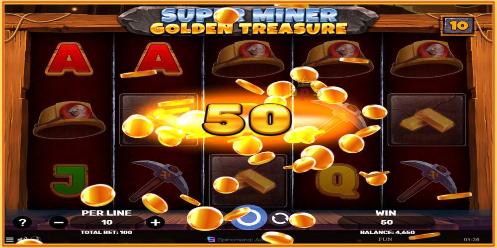 Khe trò chơi Super Miner - Golden Treasure