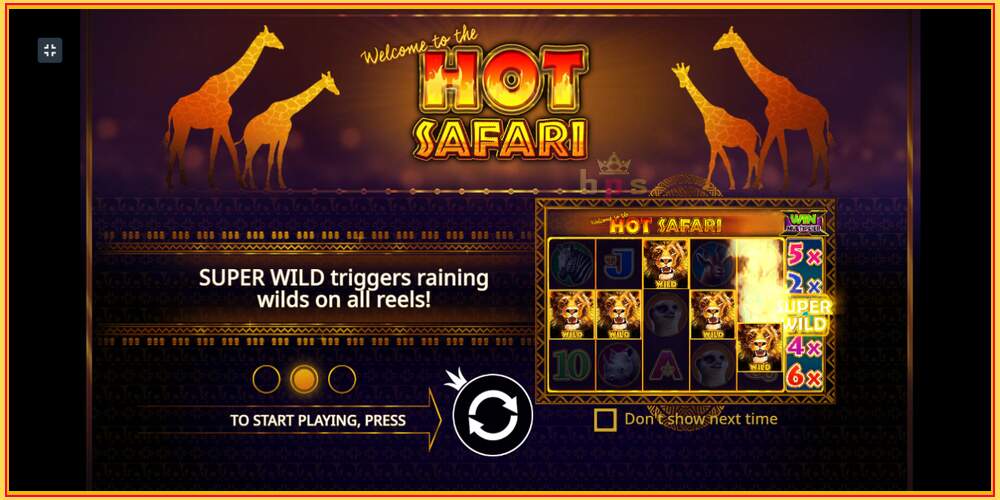 Játék slot Hot Safari