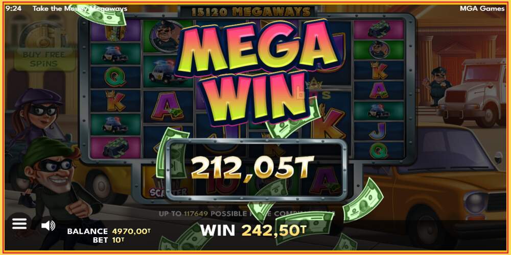 Spil slot Take the Money Megaways