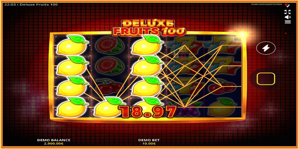 Spielautomat Deluxe Fruits 100