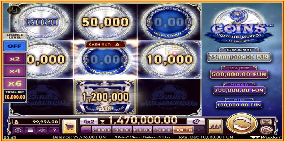 Oyun yuvası 9 Coins Grand Platinum Edition Score The Jackpot