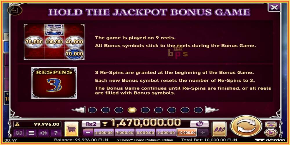 Oyun yuvası 9 Coins Grand Platinum Edition Score The Jackpot