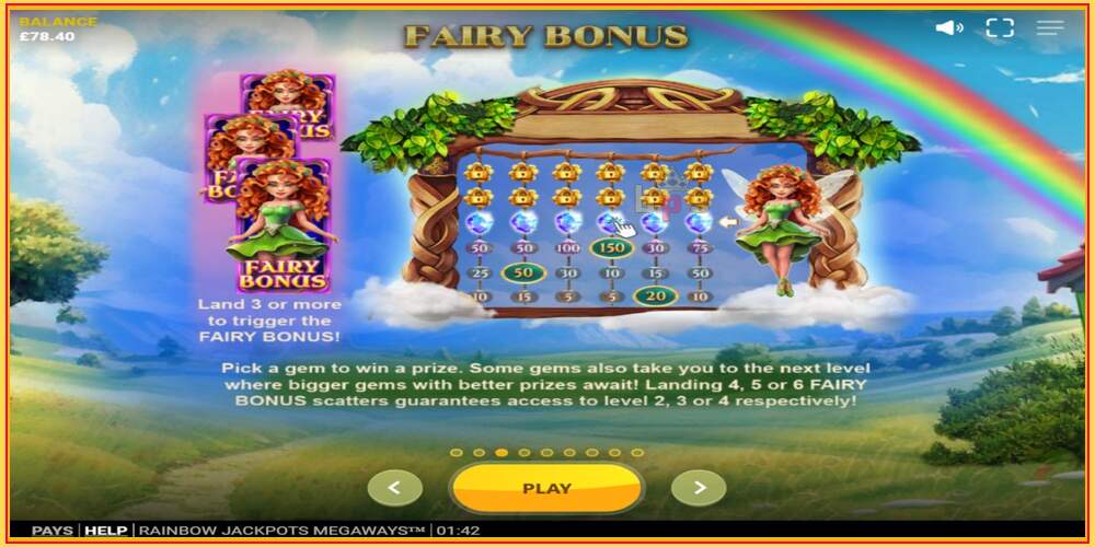 Khe trò chơi Rainbow Jackpots Megaways