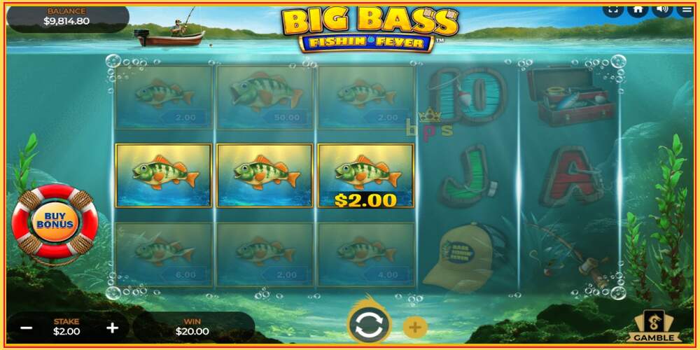 Khe trò chơi Big Bass Fishin Fever