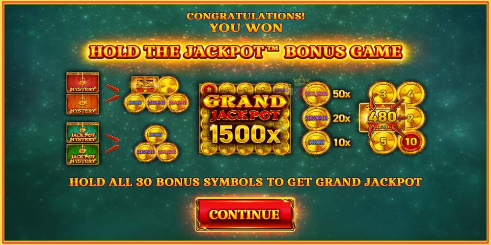 Υποδοχή παιχνιδιού 30 Coins Score The Jackpot