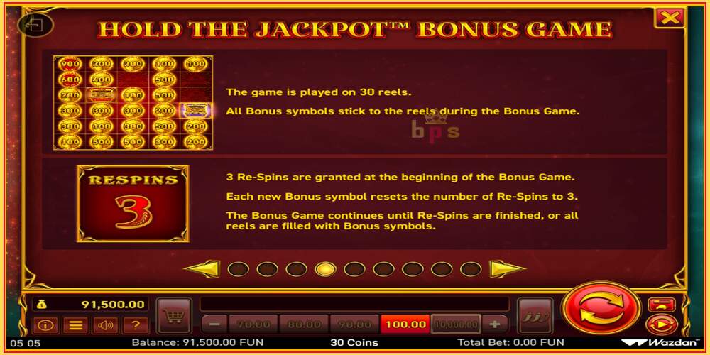 Υποδοχή παιχνιδιού 30 Coins Score The Jackpot