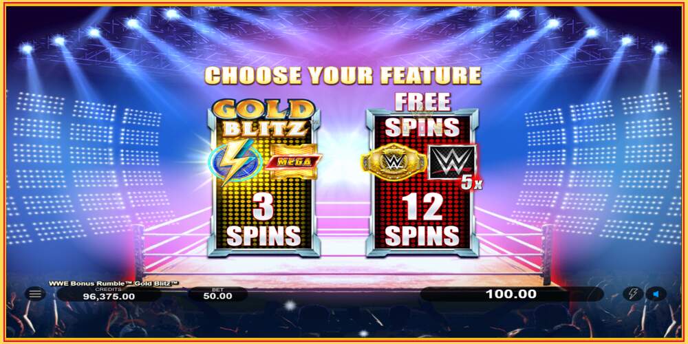 Game slot WWE Bonus Rumble Gold Blitz