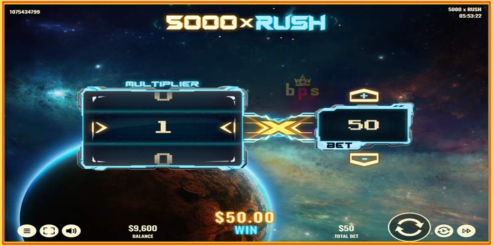 Игровой слот 5000 x Rush