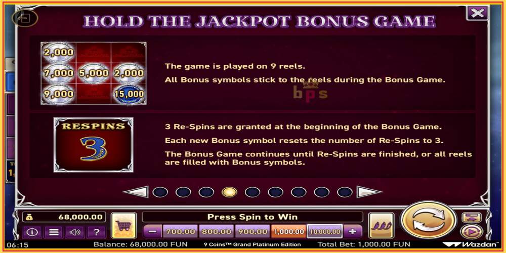 Khe trò chơi 9 Coins Grand Diamond Edition Score The Jackpot