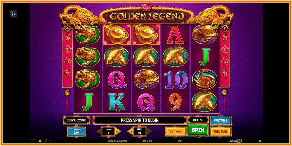 Игровой слот Golden Legend