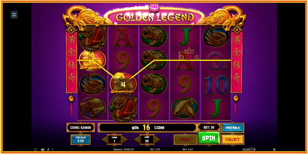 Игровой слот Golden Legend