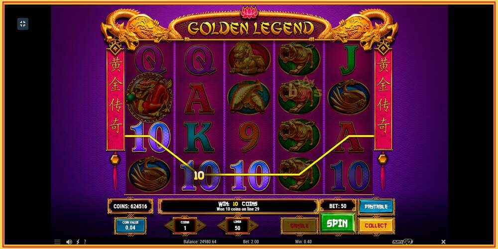 Игровой слот Golden Legend