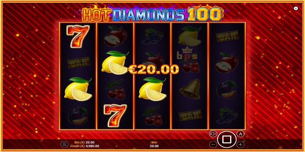 Oyun yuvası Hot Diamonds 100