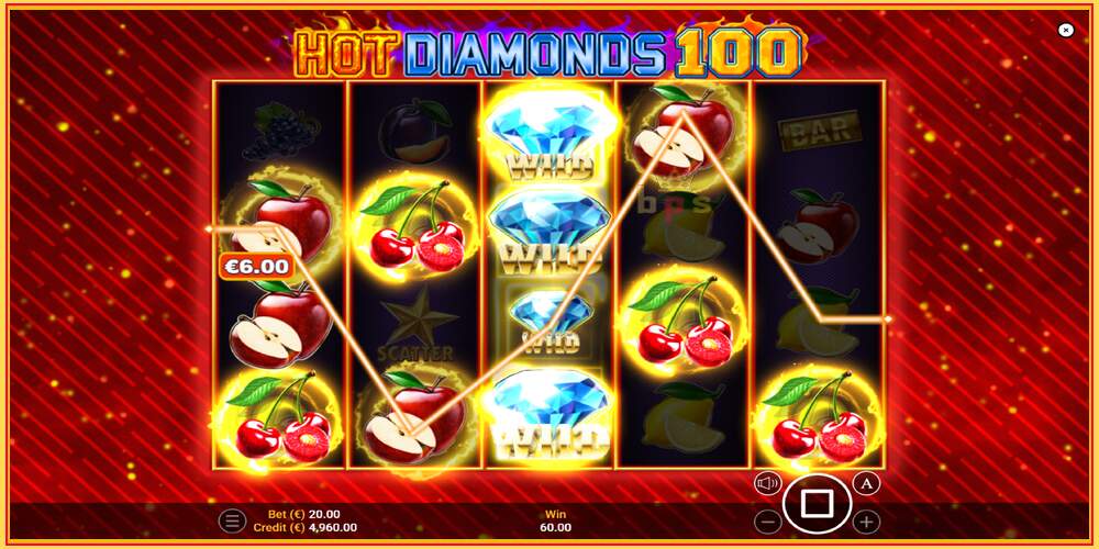 Oyun yuvası Hot Diamonds 100