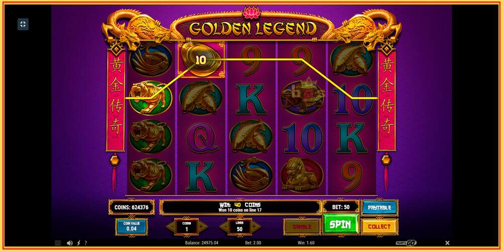 Игровой слот Golden Legend