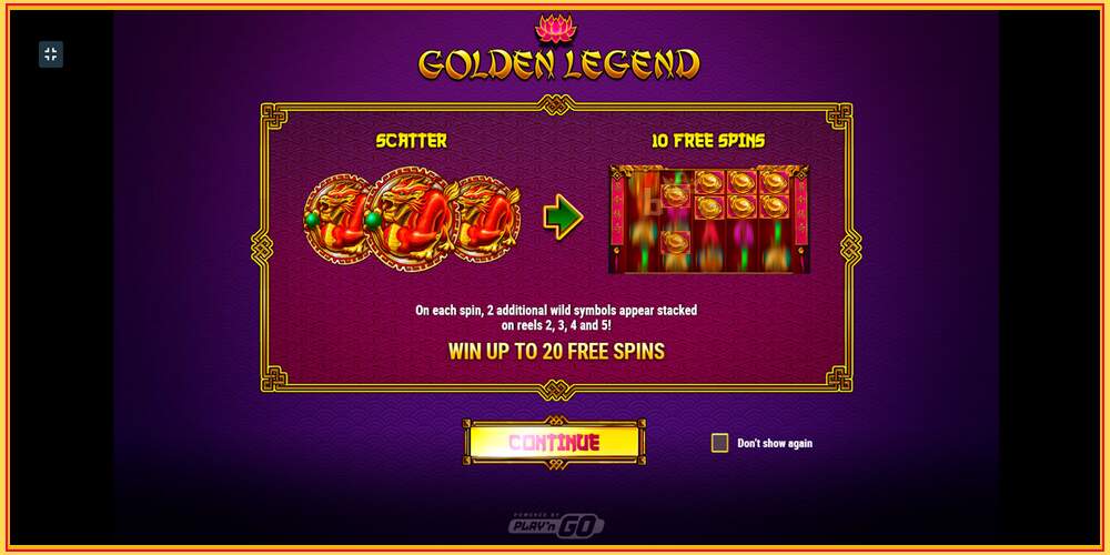 Игровой слот Golden Legend