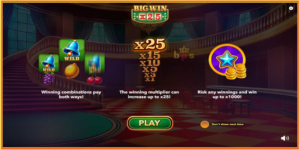 Oyun yuvası Big Win x25