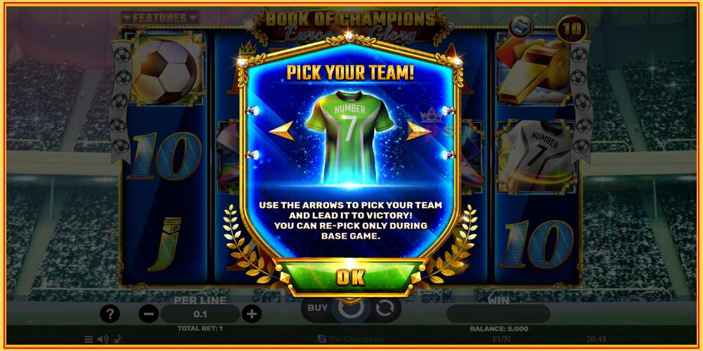 Game slot Book of Champions - European Glory