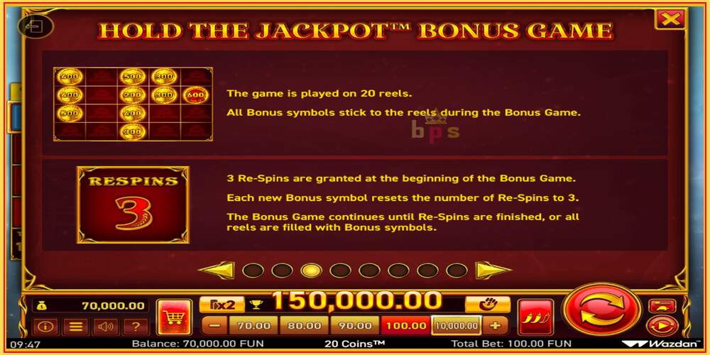 Khe trò chơi 20 Coins Score The Jackpot