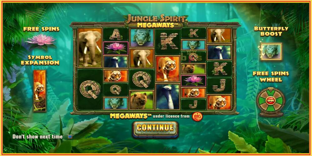 ゲームスロット Jungle Spirit Megaways