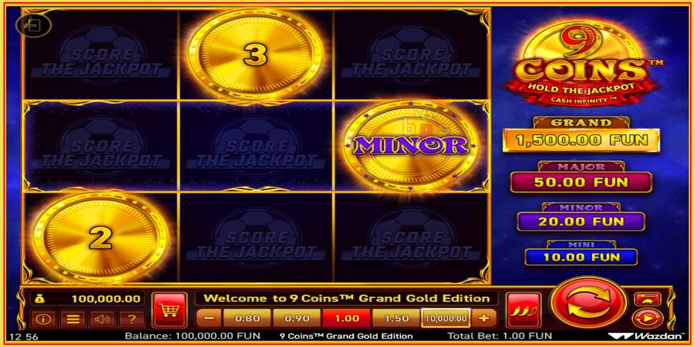 Khe trò chơi 9 Coins Grand Gold Edition Score The Jackpot