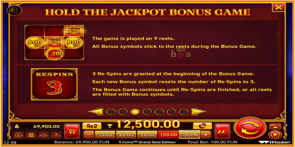 Khe trò chơi 9 Coins Grand Gold Edition Score The Jackpot