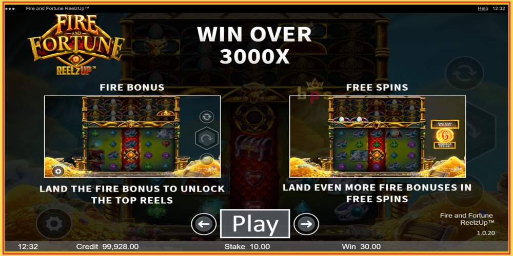 Spelslot Fire and Fortune ReelzUp