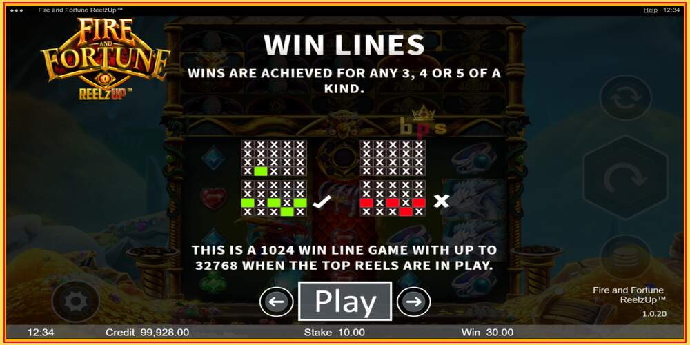 Spelslot Fire and Fortune ReelzUp