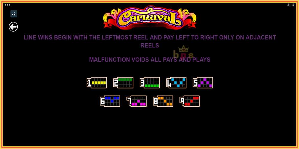 Игровой слот Carnaval