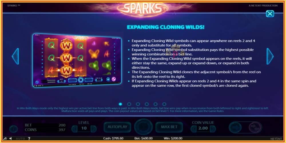 Игровой слот Sparks