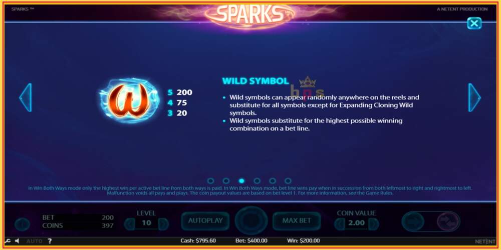 Игровой слот Sparks