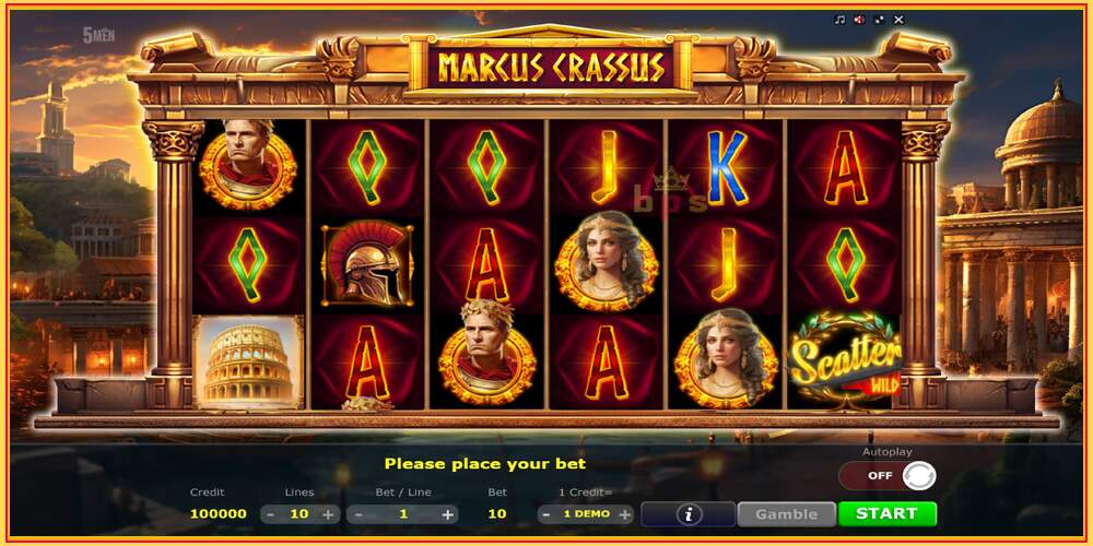 Slot di gioco Marcus Crassus