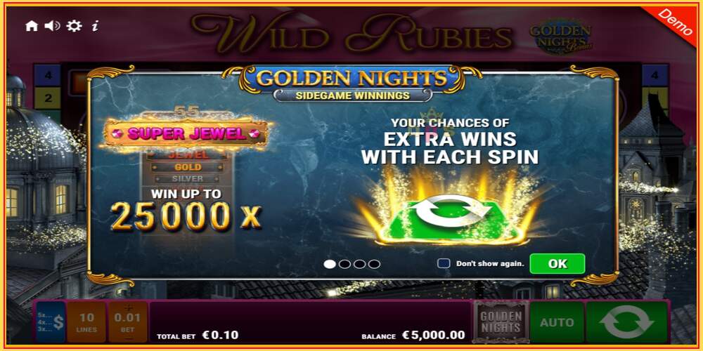 Игровой слот Wild Rubies Golden Nights