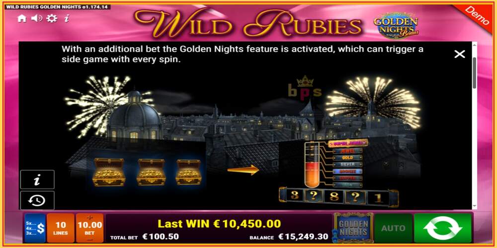 Игровой слот Wild Rubies Golden Nights