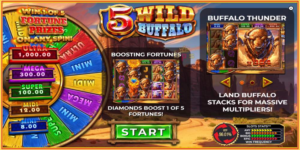 游戏老虎机 5 Wild Buffalo