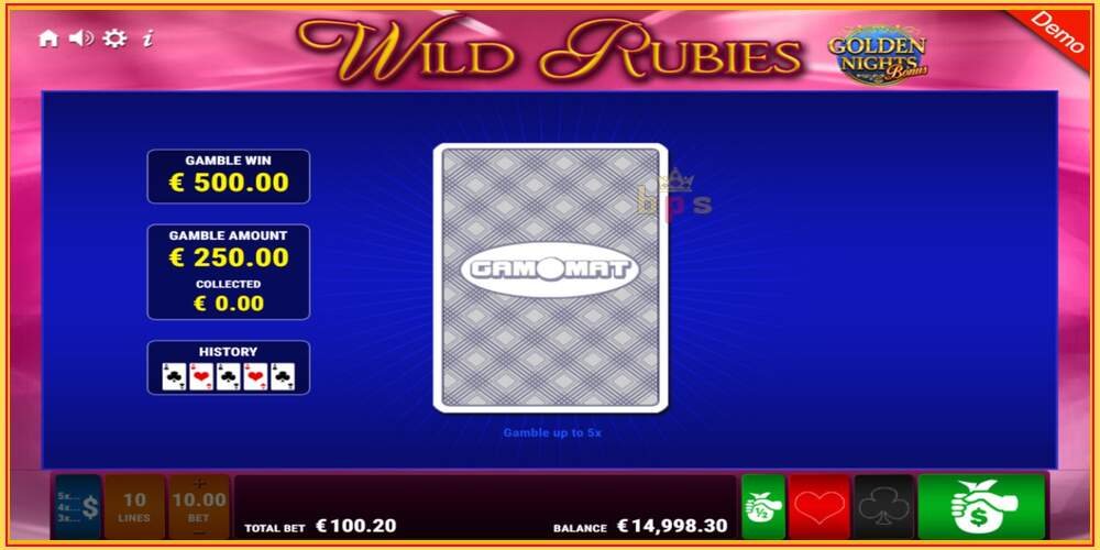 Игровой слот Wild Rubies Golden Nights