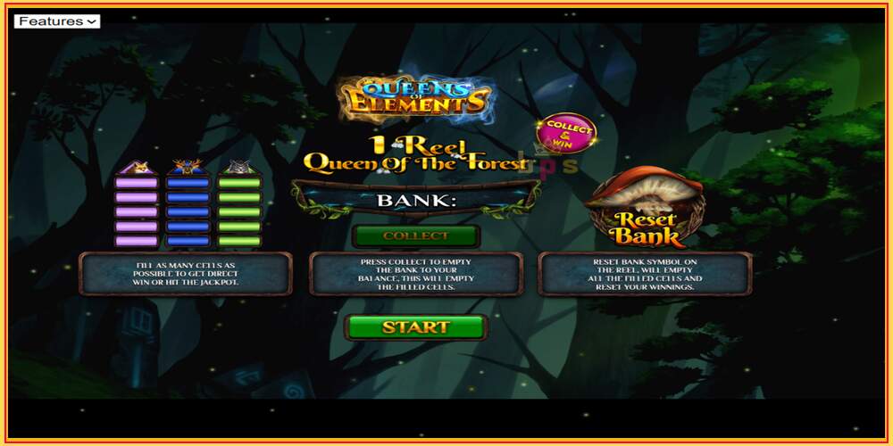 Slot de joc 1 Reel Queen of the Forest