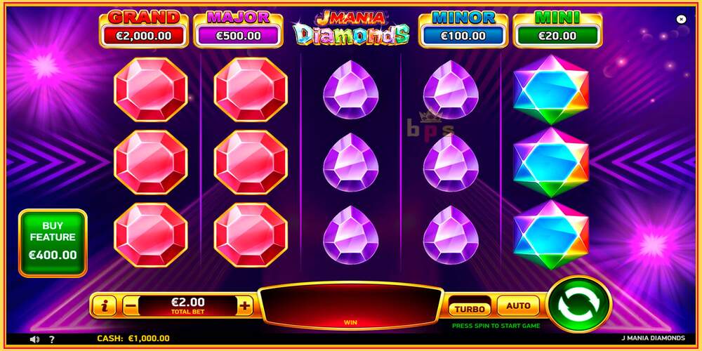 Machine à sous de jeu J Mania Diamonds